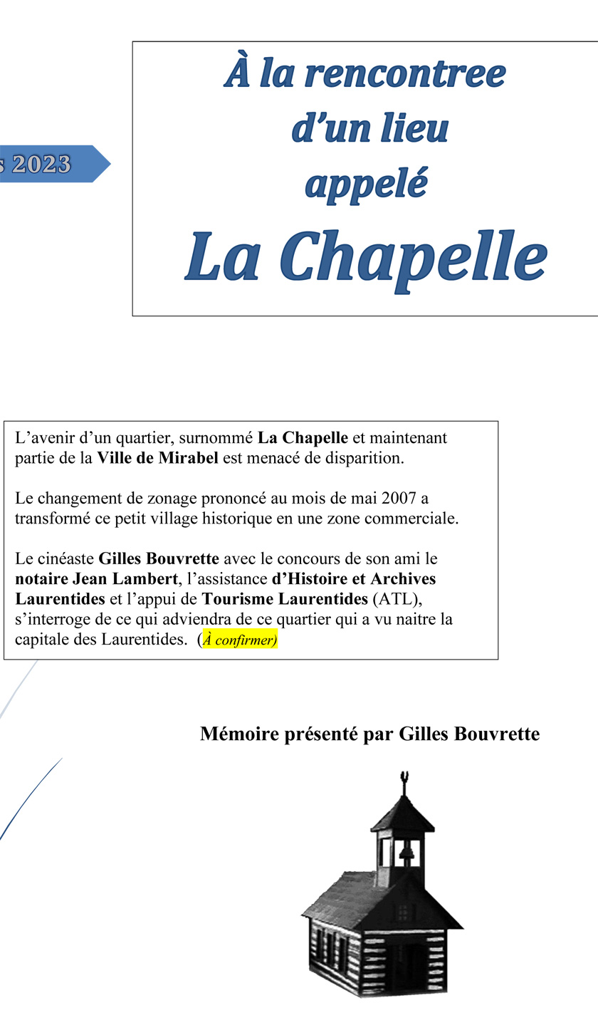 À la rencontre de La Chapelle