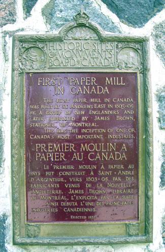 moulin plaque
